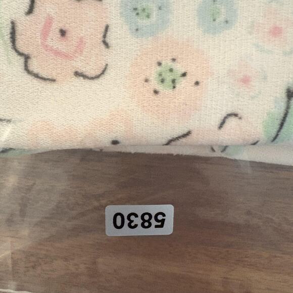 Laura‎ Ashley Baby Blanket Girls 30x40 Reversible Floral Gingham Soft Polyester - Picture 9 of 9